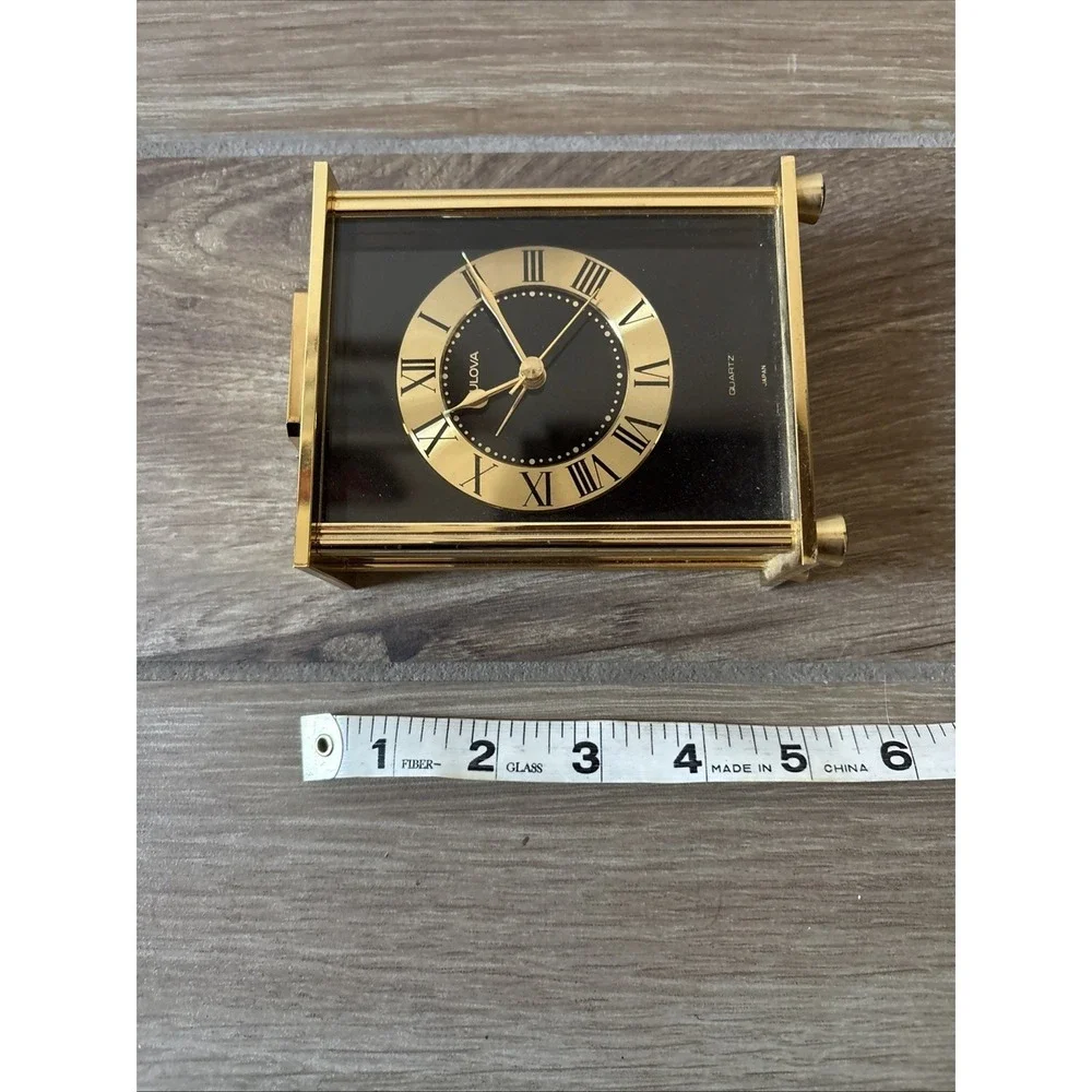 Bulova Quartz Standing Desk Clock Approximately 5
